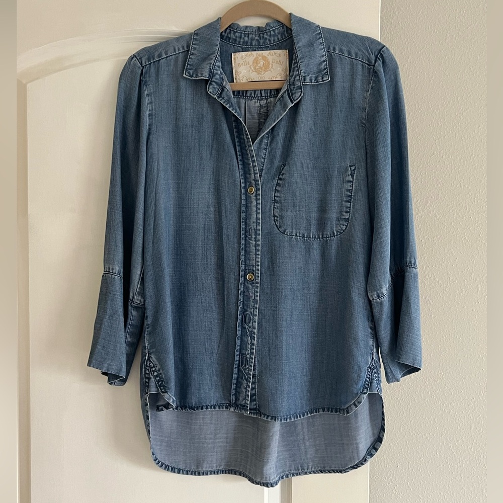Bella Dahl Light Blue Denim Shirt
